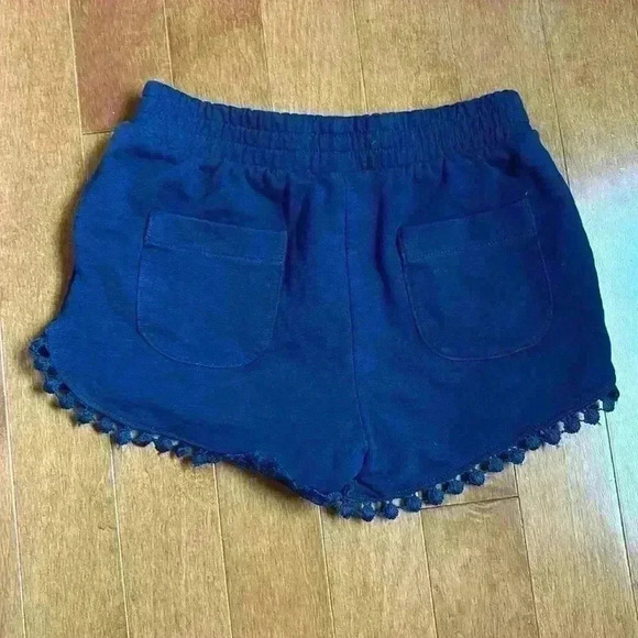 Mayoral Girls Navy Blue Circle Fringe Pull on Shorts - Picture 4 of 4